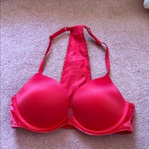 Victoria's Secret Red Racerback Push-Up Bra